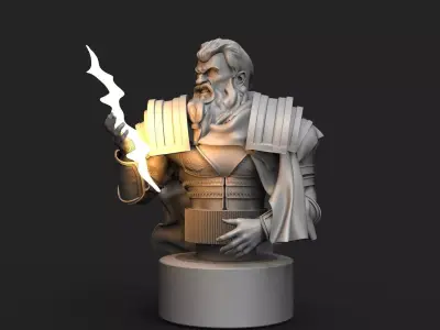Zeus Design and sculpt 3D print model
