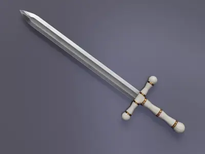 Royal Sword Low-poly 3D model
