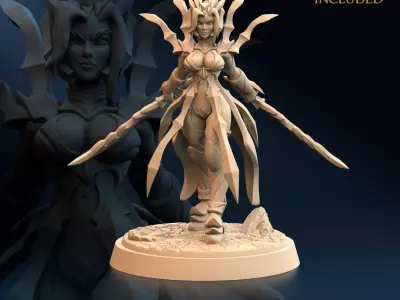 Spider Female Warrior Arachnid Blade D 3D print model