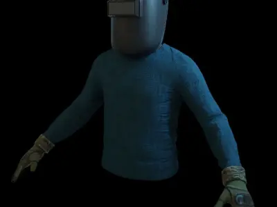Welder Low-poly 3D model