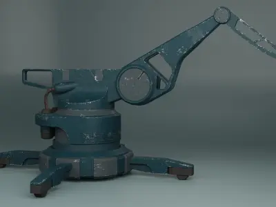 Crane Low-poly 3D model