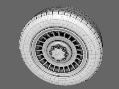Car Van Tires Standard 3D model