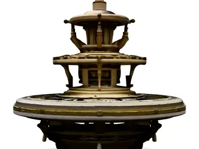 Steampunk Gyro Compass 3D Model Low-poly 3D model