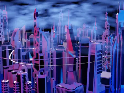 big city Free 3D model