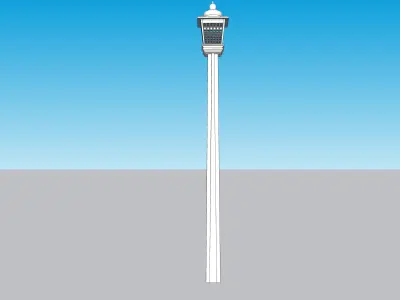 indian jodhpuri stone piller column 3D model buy