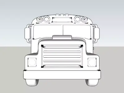 School Bus 3D print model