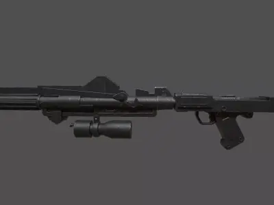 Blaster Rifle DC-15A 3D model