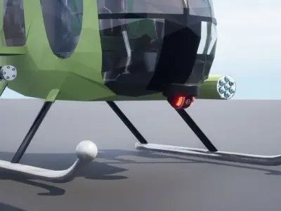 Little Bird Helicopter 3D model