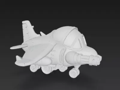 Metal Slug Plane 3D print model