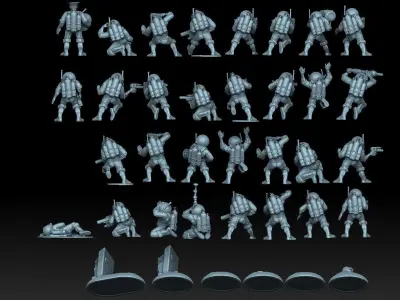 XCOM Terror From The Deep Aquanauts 3D print model
