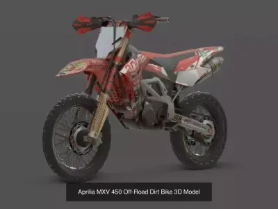 450cc Motocross  Enduro Bundle  5 Elite 3D Models 3D Model Pack