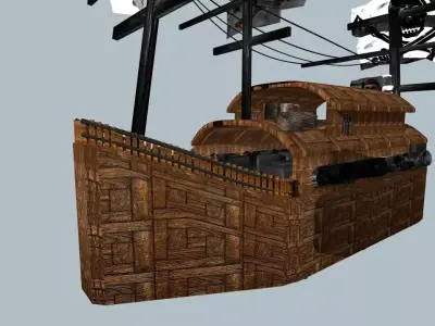 Pirates Ships Low-poly 3D model