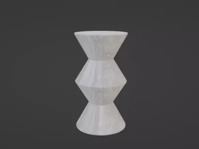 Marble Pedestal Decoration Table 3D model
