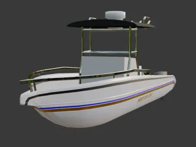 Boat Slice of Life  Low-poly 3D model