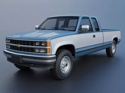 Chevrolet K-2500 Extended Cab 1989 3D print model