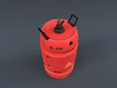 kitchen gas cylinder sci-fi  3D model