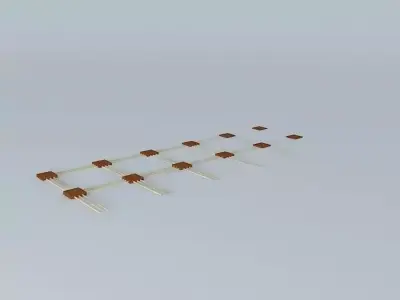 False roofing concept 3D model