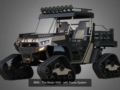 Off Road Dune Buggies 6 in 1 3D Model Pack