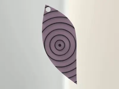 rinnegan keychain main part  Free 3D print model