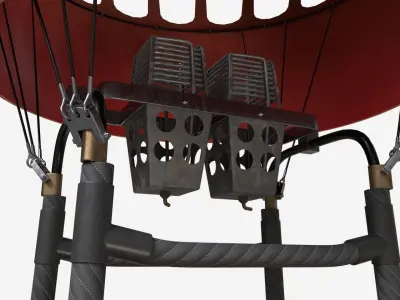 Hot air balloon 3D model 15
