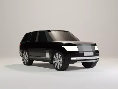 Low poly Range Rover  Low-poly 3D model