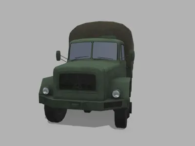 Magirus Mercur Low-poly 3D model
