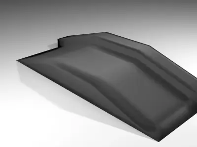Skateboard Track - Flatbar 3D model