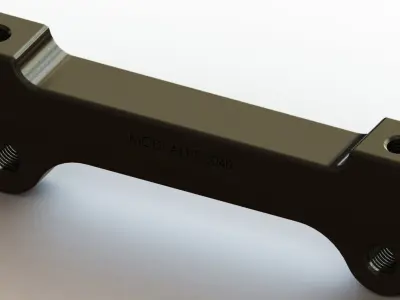 Aluminium Brake Caliper Adapter Bracket for Various Models 3D model