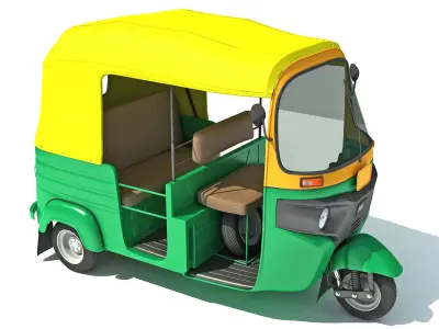 Auto Rickshaw Bajaj TukTuk 3D model