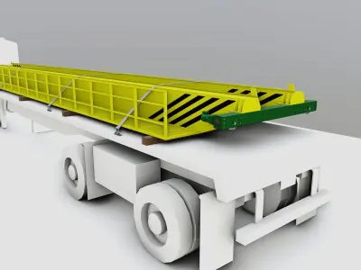 CARGO MODELS FOR TRUCK TRAILER-Overhead Crane Type-1 3D model
