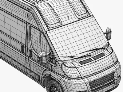 Passenger minibus L4H3 3D model