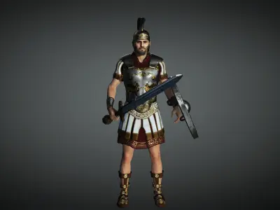 Soldier Warrior Character - Realistic 3D model 3D model