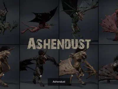 Winged Beasts Bundle Part 1 3D Model Pack