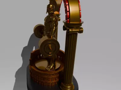 Roman gladiator crossfit trophy 3d printable stl 3D print model