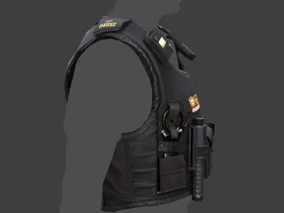 City of London Police Vest  Accessories FIVEM EUP GTA Uniform  Low-poly 3D model