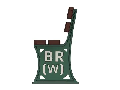 Model Railway British Railway Western Region Bench 3D print model