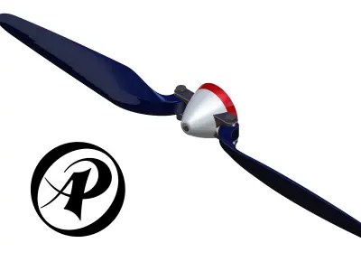 Folding Propeller AP-PR-009 12-9 3D print model