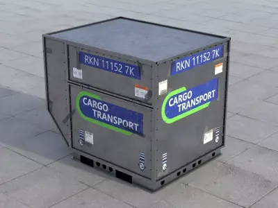 Airport Cargo Container 3D model