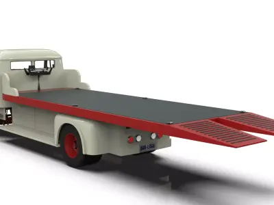 Mercedes-Benz LAK 710 4x4 Car Carrier Truck 3D model