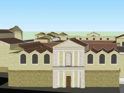 roman palace Free 3D model