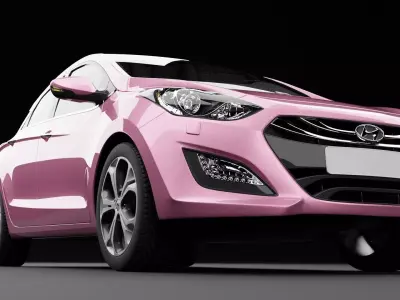 Hyundai i30 Metallic Pink  3D model