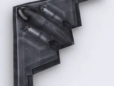 Modern military aircrafts pack Low-poly 3D model