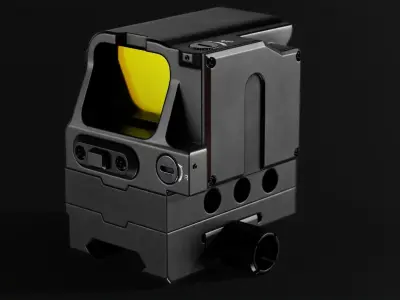 FC1 Red Dot Sight Low-poly 3D model