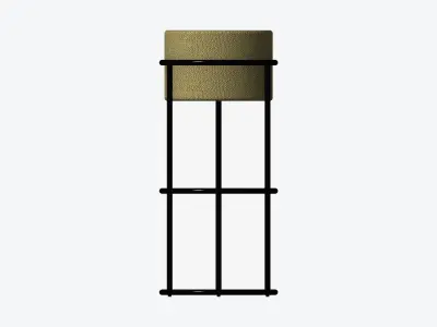 Furniture - Barstool - Contemporary - Stackable - Type 2 Low-poly 3D model