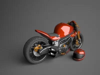 Kawasaki Ninja modified 3D model