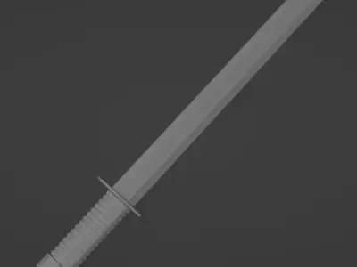 Low-poly Sword 3D model