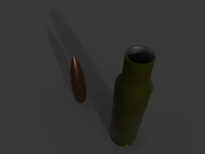 Disassembled cartridge 3D model