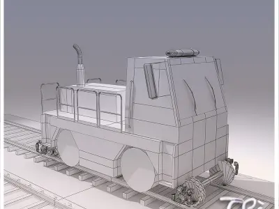 LOCOMOTIVE TRACTOR 3D model