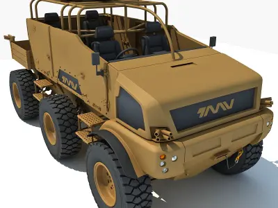 Yellow TMV tank 3D model