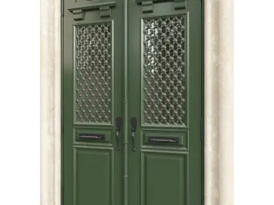 Entrance classic door 102 3D model